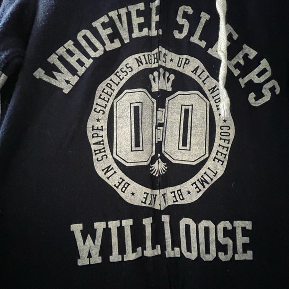 Adult Navy and White Onesie/Jumpsuit - Picture 2 of 5